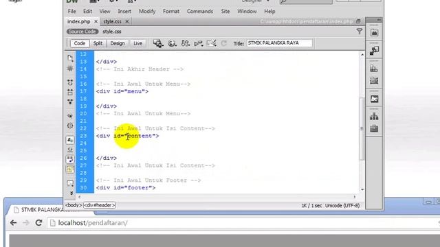 Cara Membuat Website Pendaftaran Mahasiwa Baru Part 1 смотреть онлайн