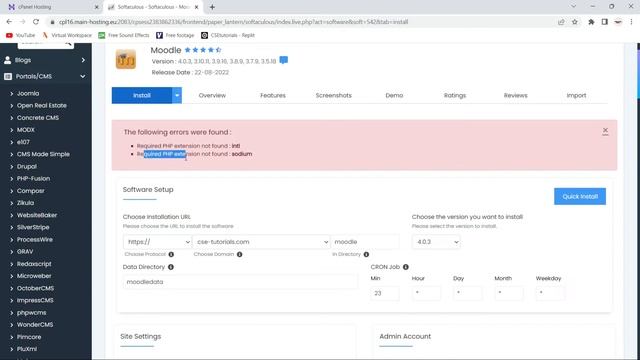 How to install Moodle on Web Hosting server || Using C Panel || Online Study For CS смотреть онлайн
