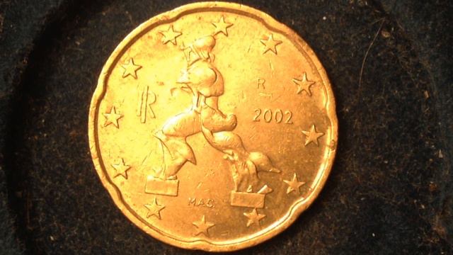 20 Euro Cent Coin Of Italy Dated 2002 смотреть онлайн