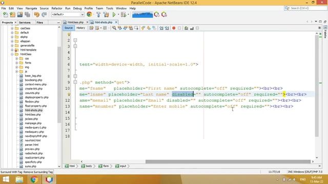 How disable a field in html | how to create non editable box in html tamil | disabled box смотреть онлайн