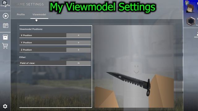 My Viewmodel Settings Counter Blox Remastered #Roblox #counterblox смотреть онлайн