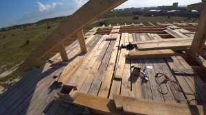 ВАЛЬМОВАЯ КРЫША. Коньковая ферма. Коньковый прогон. КАК ЗАПИЛИТЬ СТРОПИЛА БЫСТРО И ПРАВИЛЬНО Часть