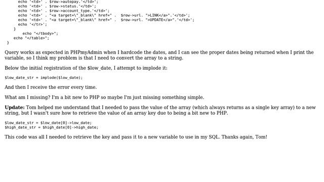 Wordpress: Converting Array to String Issue смотреть онлайн