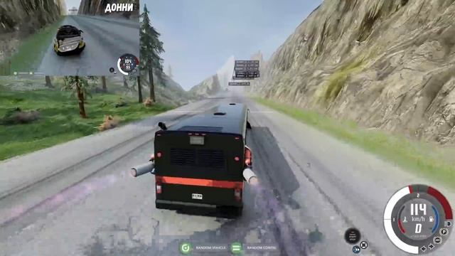 СПУСК С ГОРЫ БЕЗ ТОРМОЗОВ НА САМЫХ БЫСТРЫХ ТАЧКАХ В BEAM NG DRIVE смотреть онлайн