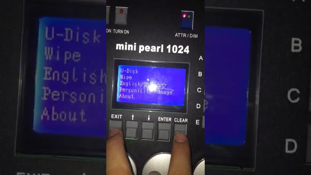User Toturial  Mini Pearl 1024 Dmx Controller User Guide