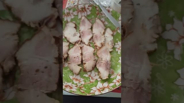 Дегустация копчëных свиных щёчек, приготовленные руками моего мужа Ивана! смотреть онлайн