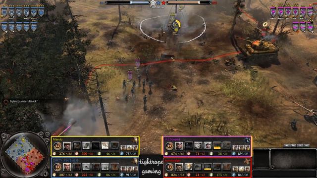 COH2 2v2 Mando (US) & DIRTY FINISHER (US) vs Scoped (OK) & borobadger (OH) смотреть онлайн