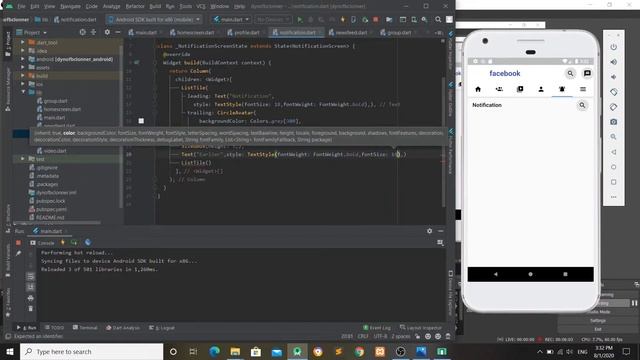 Facebook UI Clone | Notification | Flutter | Day 6 смотреть онлайн