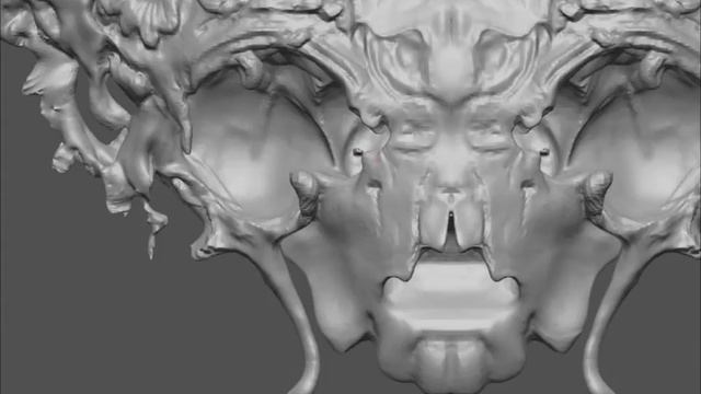 Nekro Mask - zbrush quick sketch смотреть онлайн
