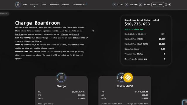 🏆Charge DeFi – Проект с Эластичным Предложением, Включающий Механику Перебазирования! смотреть онлайн