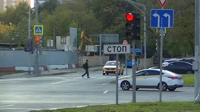 Метро и ТПУ "Селигерская", стройка, 14.09.2023 года смотреть онлайн