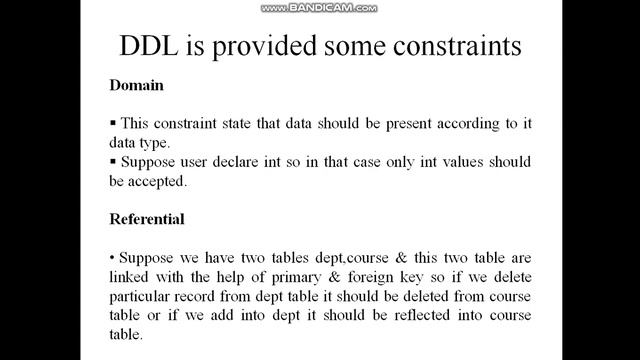 DML,DDL,DDL constraints смотреть онлайн
