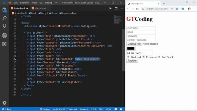 13 Radio Buttons & Dropdowns смотреть онлайн