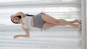 레이싱모델 오은담 Oh Eundam  Strap tank top  dolphin pants  스튜디오 촬영  4K_1080pFHR