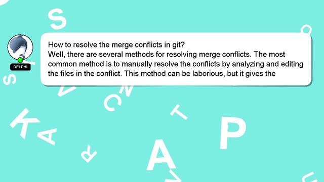 How to resolve the merge conflicts in git? смотреть онлайн