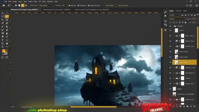 My Entry into Benny's Spooky Edit War 2021 || Halloween Battle Reborn || Photoshop Speed Art смотреть онлайн