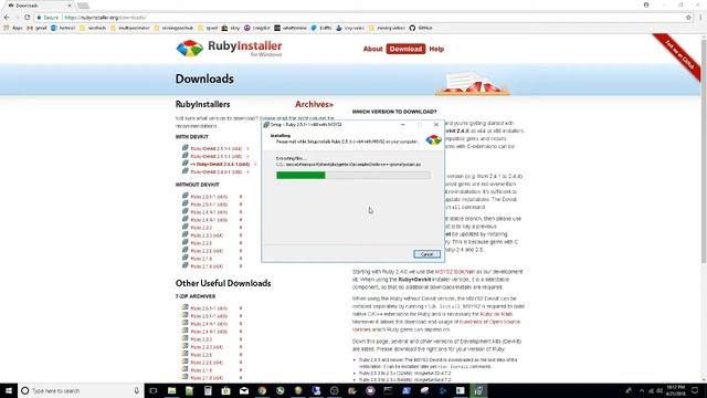 1.0 - Install Ruby 2.5 on Windows 10 смотреть онлайн