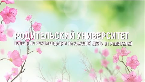 Родительский университет "полезные рекомендации на каждый день" от родителей смотреть онлайн