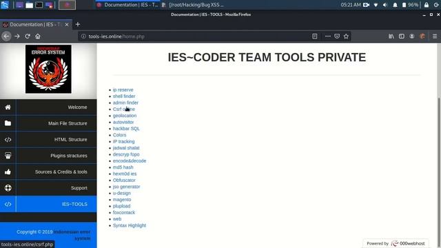 Bug XSS on http://tools-ies.online (INDONESIAN ERROR SYSTEM) смотреть онлайн