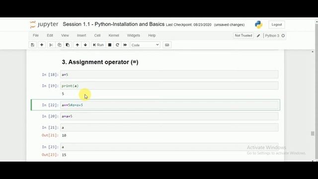 Assignment Operator in Python-In Hindi-{PYTHON} || Python tutorial for beginners смотреть онлайн