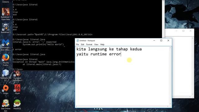 Syntax Error, Runtime Error, & Pembahasan Variabel pada Java смотреть онлайн