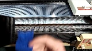 Настройка кареток для вязания жемчужной резинки на вязальной машине "Бразер"