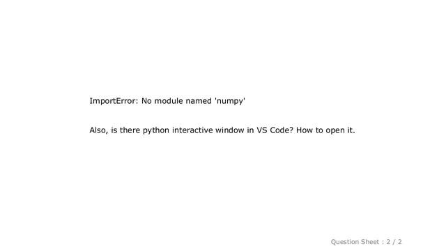 Pandas : No module named 'numpy': Visual Studio Code смотреть онлайн