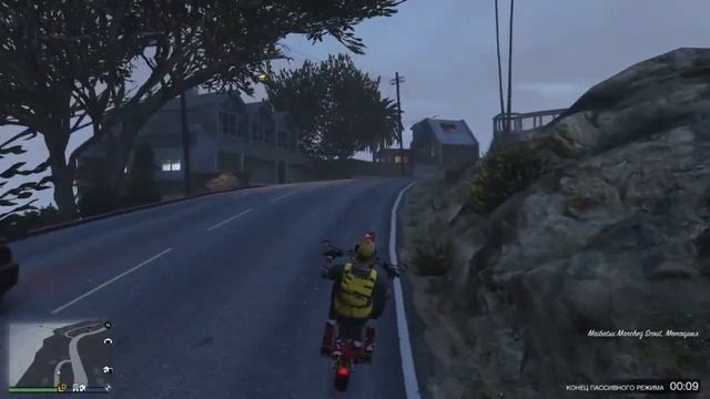 Grand Theft Auto V учусь делать трюки на мотоцикле смотреть онлайн