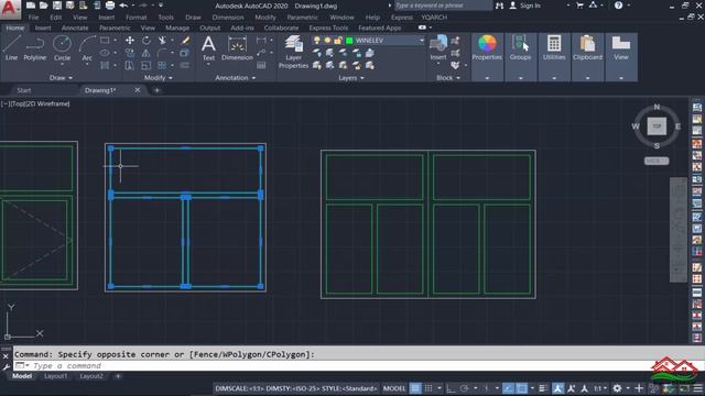 تحويل المربعات والمستطيلات الى نوافذ (الواجهة) بضغطة واحدة (دورة تعليم اضافة YQArch) على AutoCAD смотреть онлайн