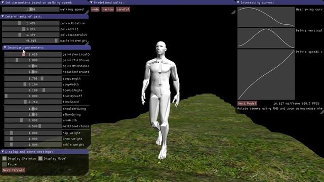 Procedural Animation of Human Walk смотреть онлайн