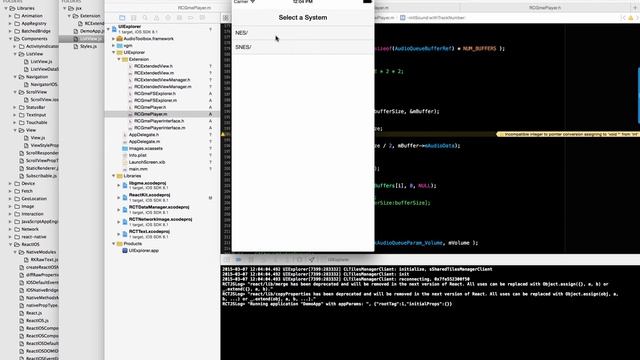 ReactNative running LibGME to play NES music on iPhone смотреть онлайн