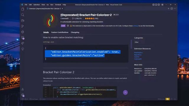 bracket pair colorizer 2 vscode | Vscode extensions смотреть онлайн