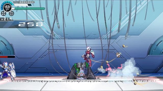 Gunvolt Chronicles: Luminous Avenger iX 2 - Entrance to Top Floor: The Creator (Hard Mode) смотреть онлайн