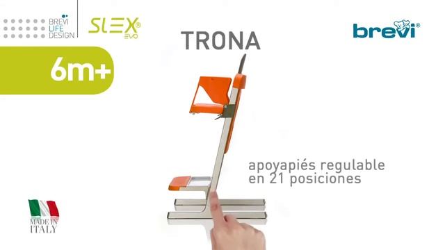 Детский растущий стульчик Brevi Slex Evo смотреть онлайн