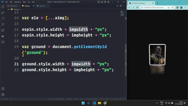 Awesome Marvel 3D Slider / Carousel Using HTML CSS and JavaScript || #3d смотреть онлайн