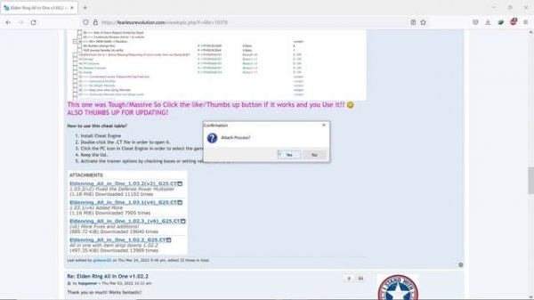 Elden Ring All in One Cheat Engine Table