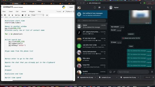 Whatsapp web Automation using Python, 1.76 second per Contact. Keyboard and mouse click approach. смотреть онлайн