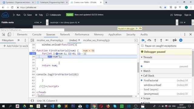 javascript challenge-factorials смотреть онлайн