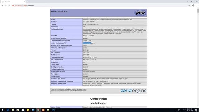How to Find the Location of Your php.ini File on Windows 7,8,10,server 2012,2017,2019 смотреть онлайн