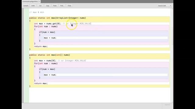 Common Array Algorithms: Max & Min смотреть онлайн