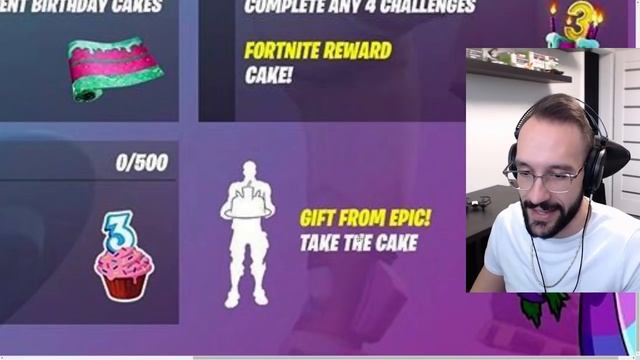 *NEW* Fortnite Take The Cake FREE EMOTE (How to Claim & BIRTHDAY EVENT Free rewards) смотреть онлайн