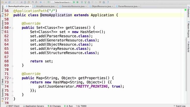 JSON Processing 1.0 Demo смотреть онлайн