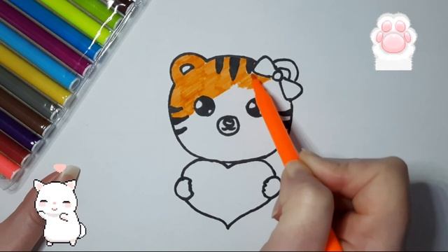 how to draw a tiger\как нарисовать тигра смотреть онлайн