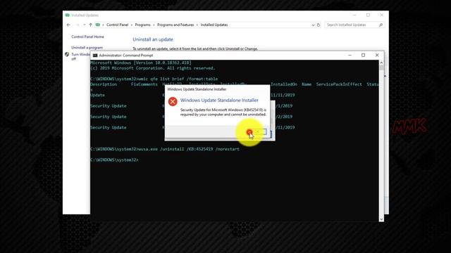 Uninstall Windows Update - Undo the last Windows Update смотреть онлайн