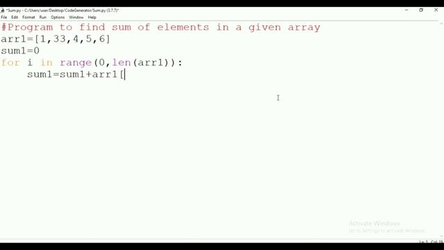 Sum Of List In Python | Python for Beginner | Code Generator | CG смотреть онлайн