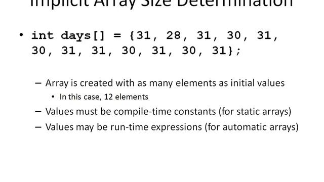 Array initialization смотреть онлайн