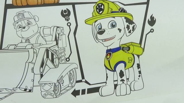 Раскраска Щенячий Патруль, забавные наряды для героев смотреть онлайн