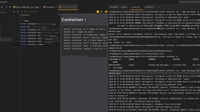Dummy docker - Container drupal et mysql смотреть онлайн