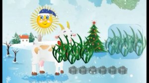 Сытая ферма, зима. Кормим домашних животных