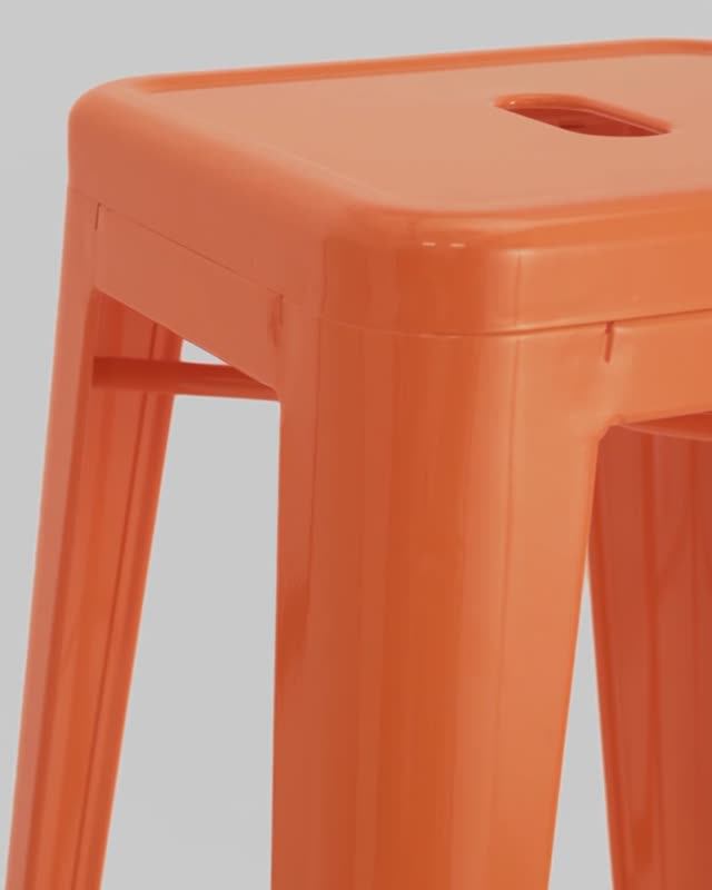 Стул барный TOLIX. Барный табурет с широким удобным сиденьем без спинки смотреть онлайн